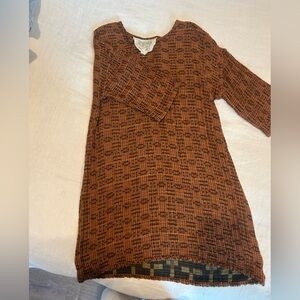 Ace & Jig Rust Brown Long Sleeve Dress